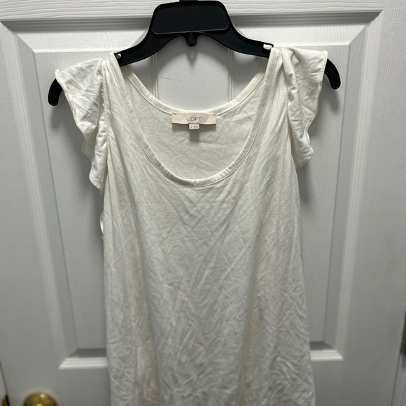 LOFT White Short Sleeve Tee - Picture 1 of 8